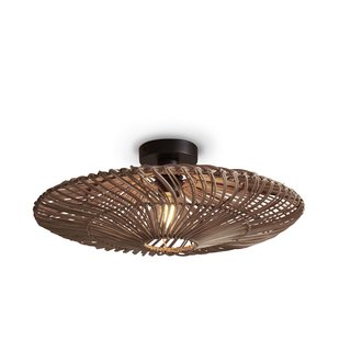 Good&Mojo Ceiling lamp Zanzibar L rattan/flat dia.55xh.14cm. natural