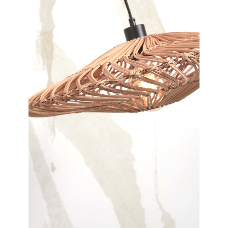 Good&Mojo-collectie Vloerlamp Zanzibar naturel bamboe en rotan naturel S