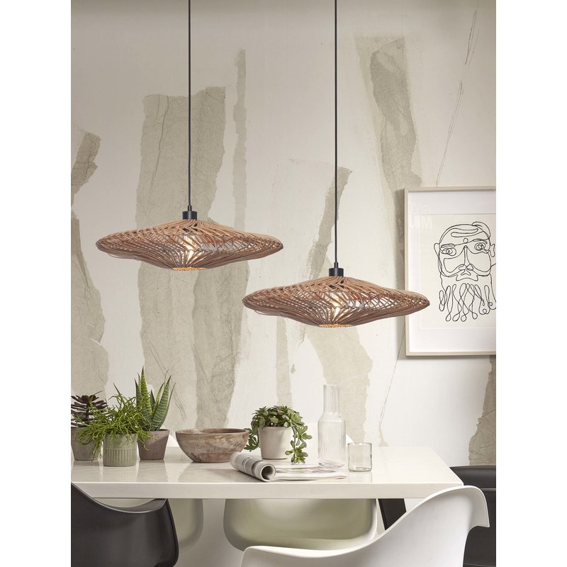 Good&Mojo-collectie Hanglamp Zanzibar rotan naturel L