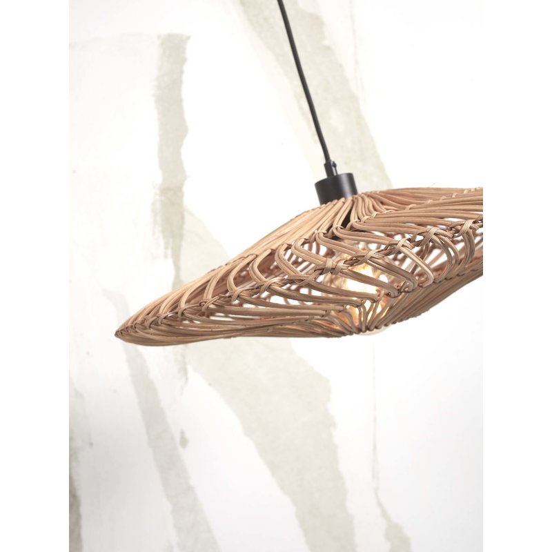 Good&Mojo-collectie Hanging lamp Zanzibar L rattan/flat dia.55xh.14cm. natural