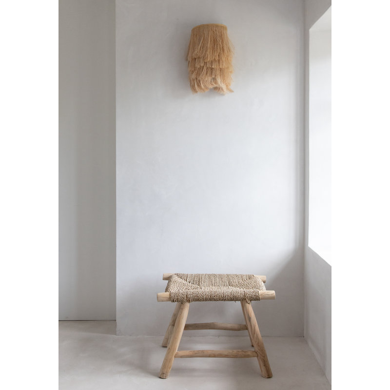 Bazar Bizar Abaca Applique Muurlamp - Naturel