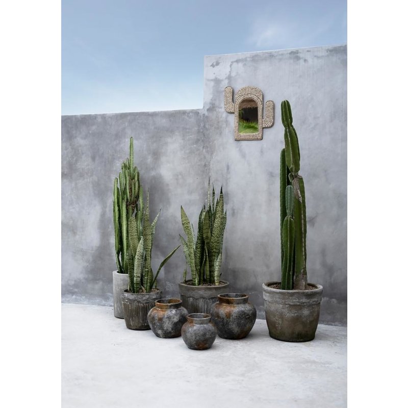 Bazar Bizar-collectie Funky Vaas - Antiek Grijs - M