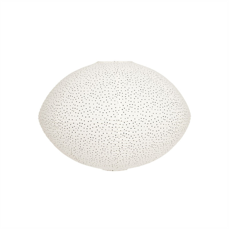 OYOY LIVING-collectie Lampenkap Moyo papier large offwhite -zwart