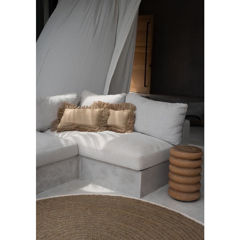 Bazar Bizar Jute Bonita Kussenhoes - Naturel - 30x50
