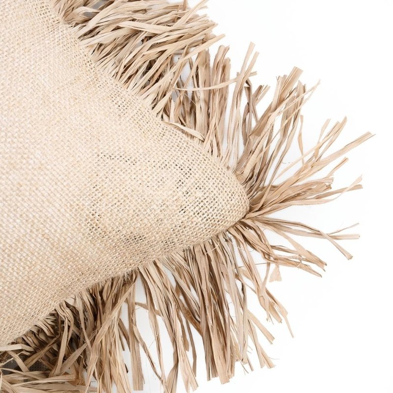 Bazar Bizar Jute Bonita Kussenhoes - Naturel - 30x50