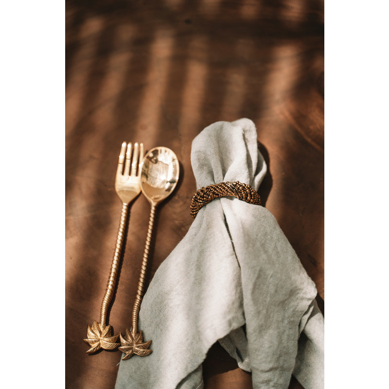 Bazar Bizar The Palm Tree Salad Spoon - Gold