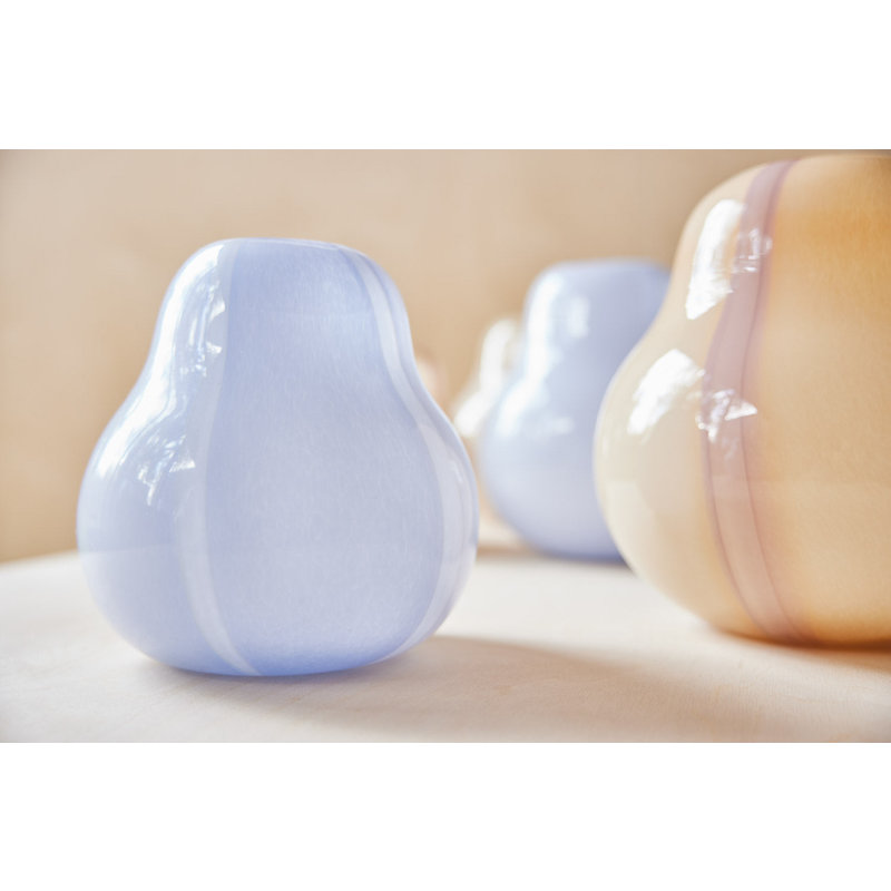 OYOY LIVING-collectie Vaas Kojo small - 20 cm hoog lavendel-wit