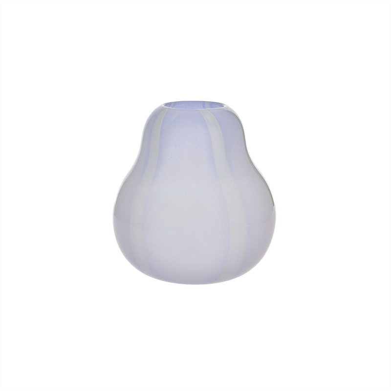 OYOY LIVING-collectie Vaas Kojo small - 20 cm hoog lavendel-wit
