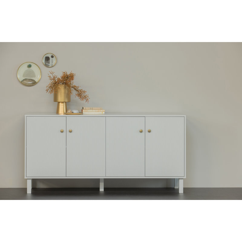 WOOOD-collectie Madu Sideboard Pine Deep Cloud Grey