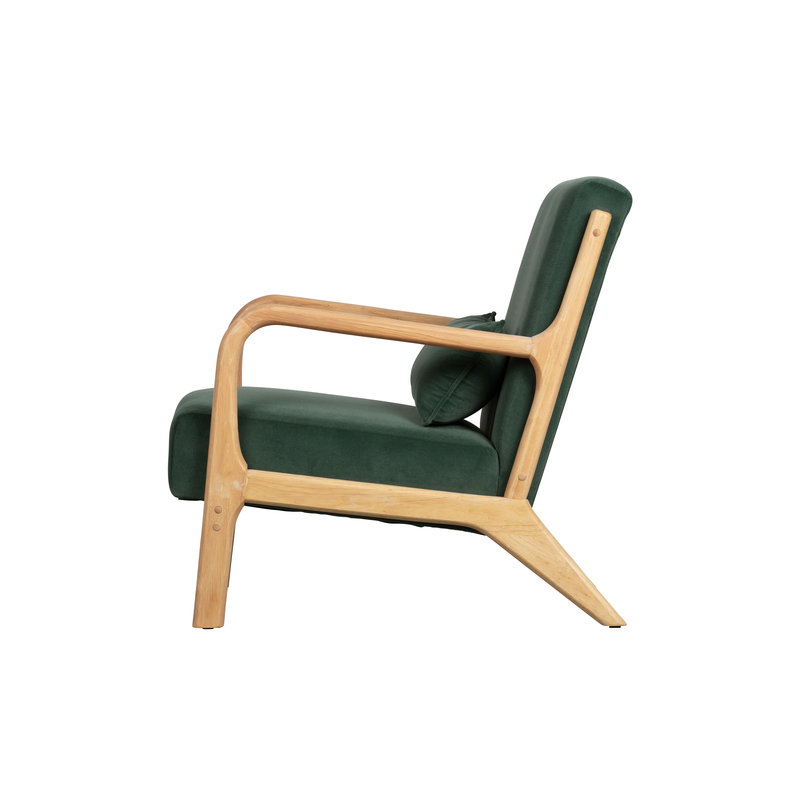 WOOOD-collectie Mark Armchair Velvet Green