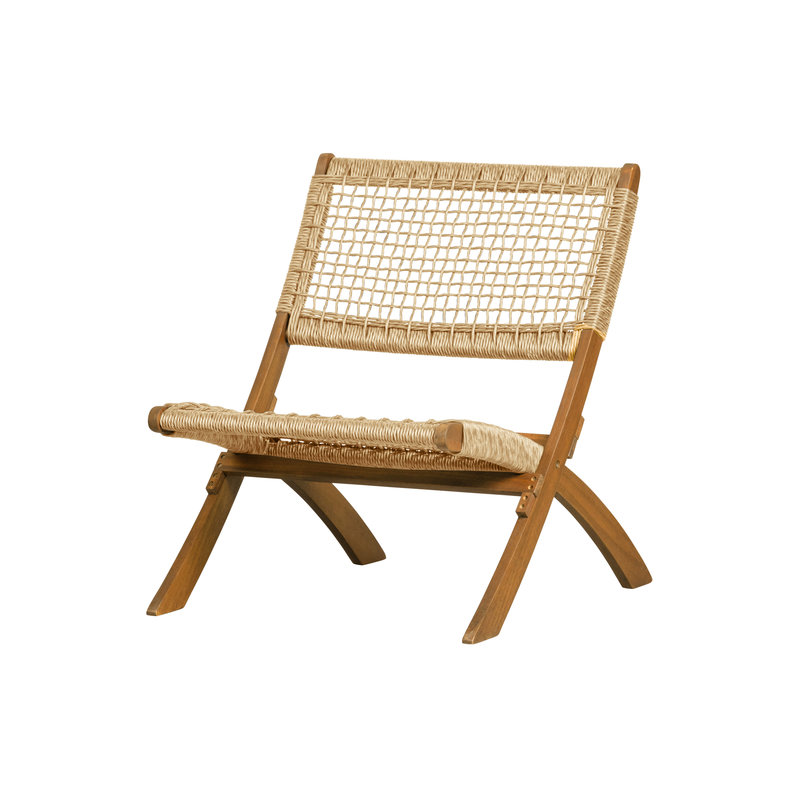 WOOOD-collectie Lois Folding Chair Rhombus Wood Natural