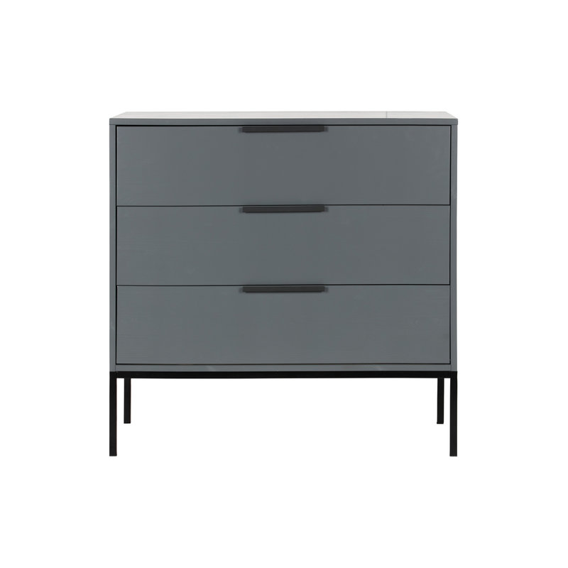 WOOOD-collectie Adam Ladekast Grenen Steel Grey