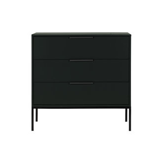 WOOOD Adam Cabinet With Drawers Pine Black