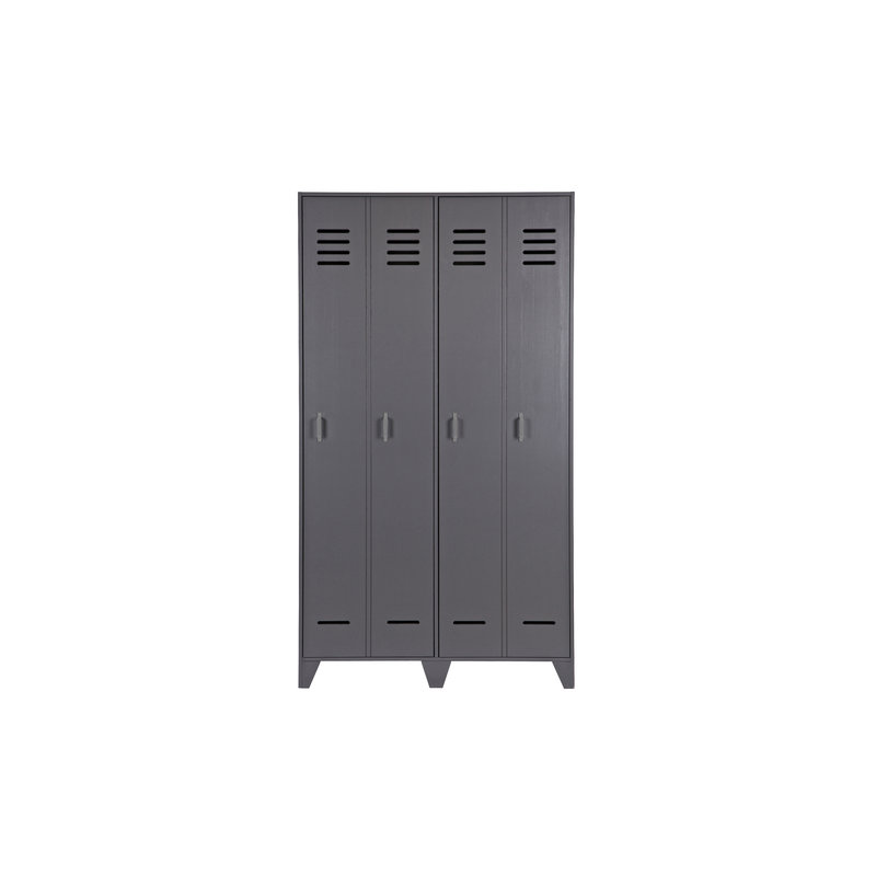 WOOOD-collectie Stijn Lockercabinet Steelgrey