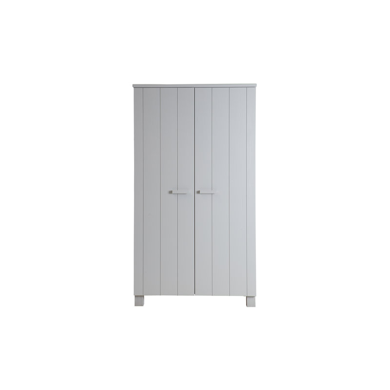 WOOOD-collectie Dennis Wardrobe Pine Concrete Grey Brushed