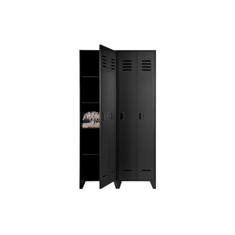 WOOOD-collectie Stijn Locker Cabinet Black