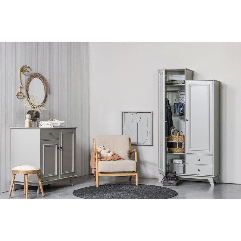 WOOOD-collectie Lily Wardrobe Cabinet Pine Clay