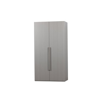 WOOOD Rens 2-doors Wardrobe Long Handle Walnut/pebble Grey