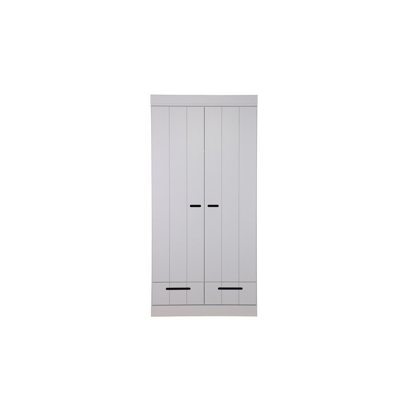 WOOOD-collectie Connect 2-doors - Drawer - Strip Doors Concrete Grey