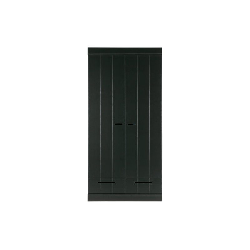 WOOOD-collectie Connect 2-doors - Drawer - Strip Doors Black