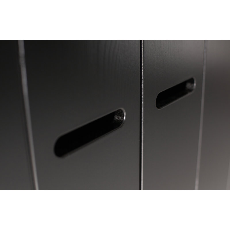 WOOOD-collectie Connect 2-doors - Drawer - Strip Doors Black