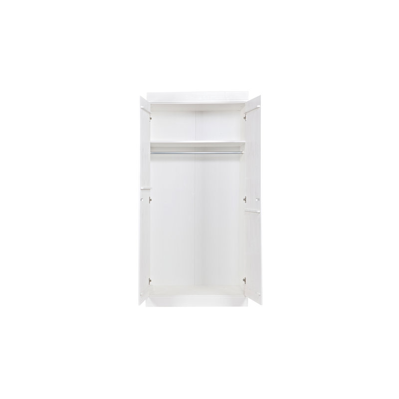 WOOOD-collectie Connect 2-doors Basic -strip Doors Cabinet White