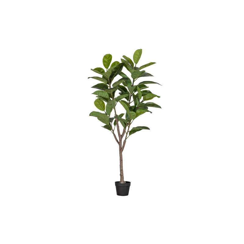 WOOOD Rubberboom Kunstplant Groen 135cm