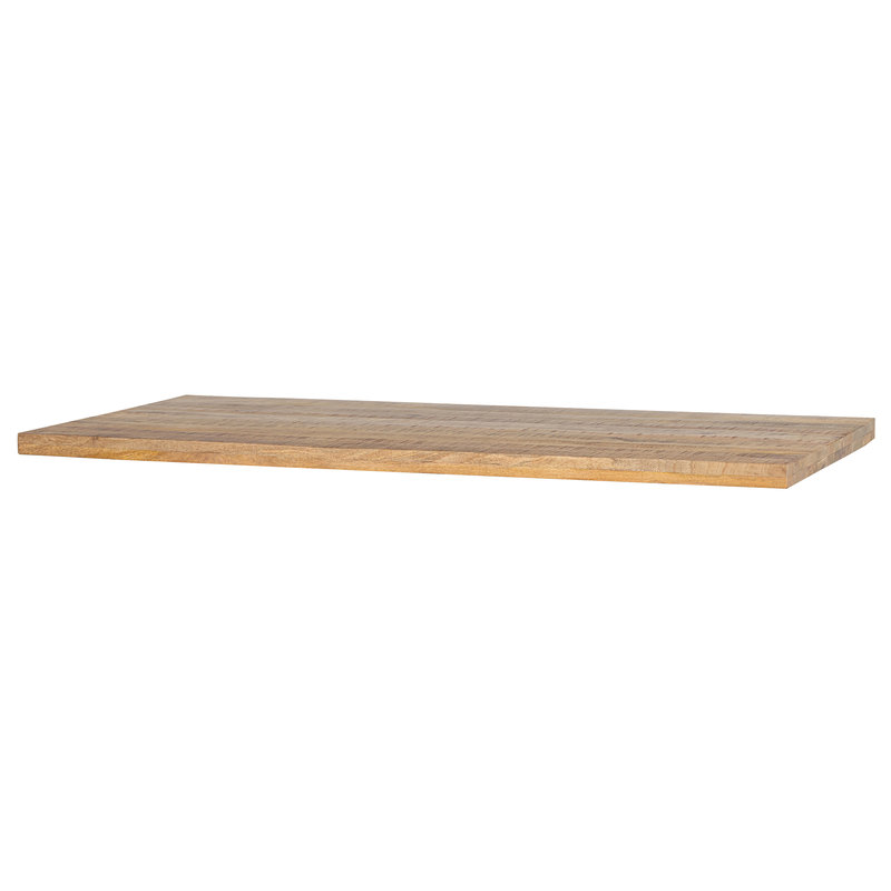WOOOD-collectie Tablo Table Top Mango Rough Sawn Natural Melange 180x90