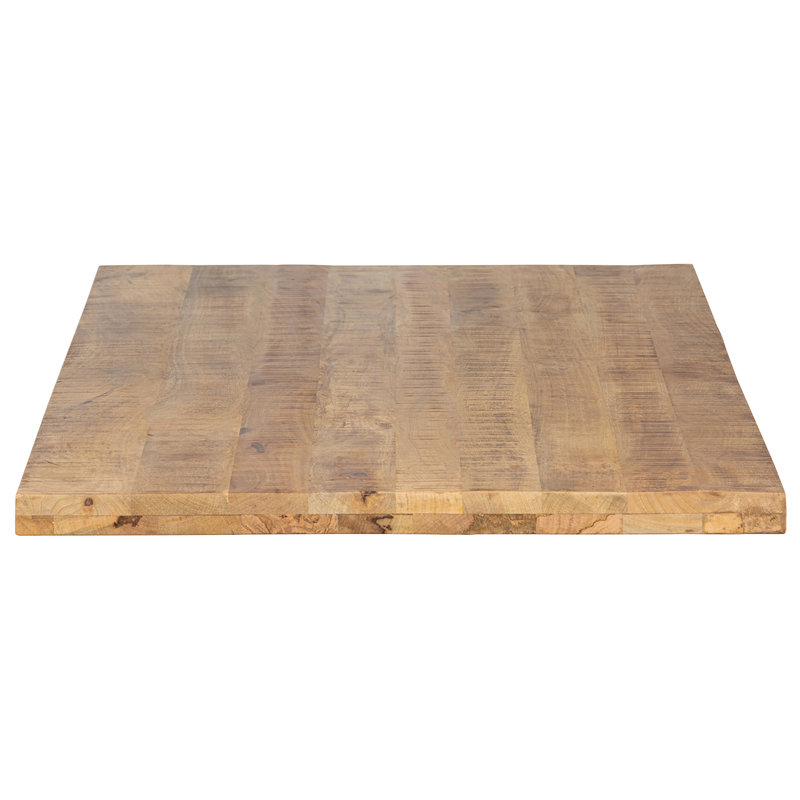 WOOOD-collectie Tablo Table Top Mango Rough Sawn Natural Melange 180x90