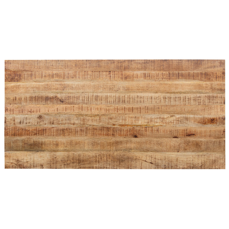 WOOOD-collectie Tablo Table Top Mango Rough Sawn Natural Melange 180x90