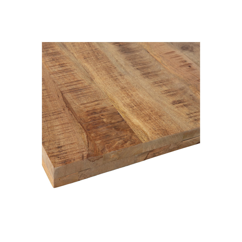 WOOOD-collectie Tablo Table Top Mango Rough Sawn Natural Melange 180x90