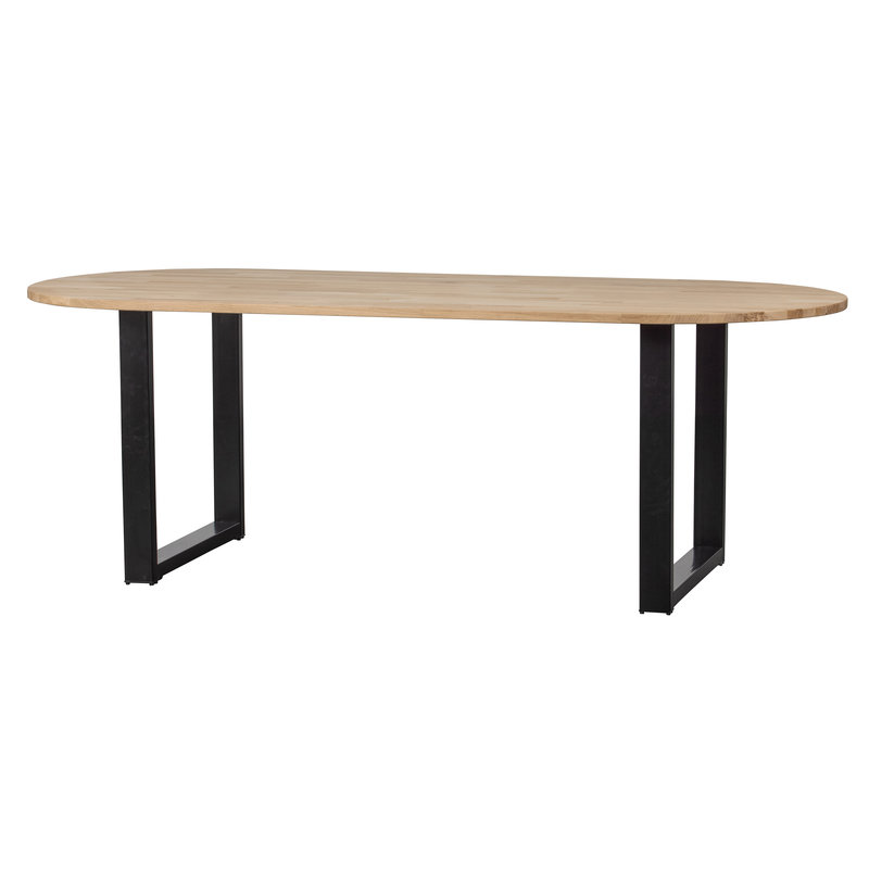 WOOOD-collectie Tablo Table Oval Oak  U-leg