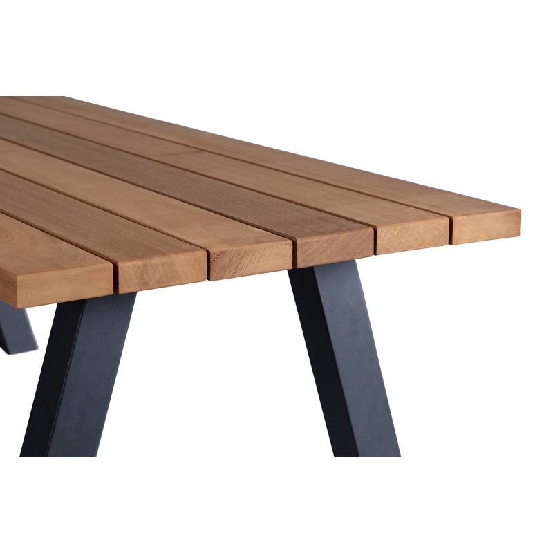 WOOOD-collectie Tablo Outdoor Dining Table Wood With A-leg Metal