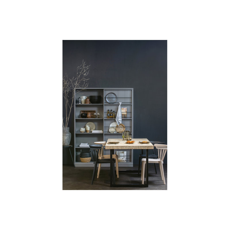 WOOOD-collectie Tablo Table Mango Herringbone 200x90 U-leg