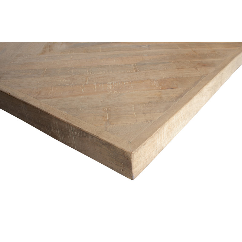 WOOOD-collectie Tablo Table Mango Herringbone 200x90 U-leg