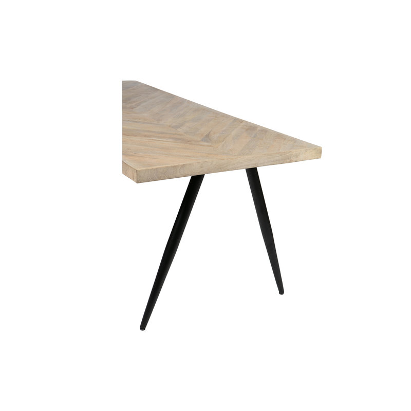 WOOOD-collectie Tablo Table Top Mango Herringbone 200x90