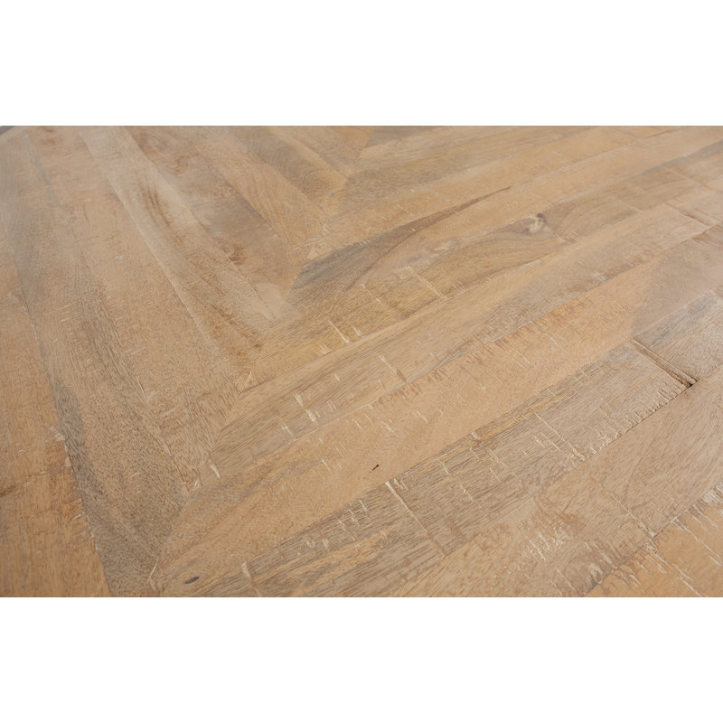 WOOOD-collectie Tablo Table Top Mango Herringbone 200x90