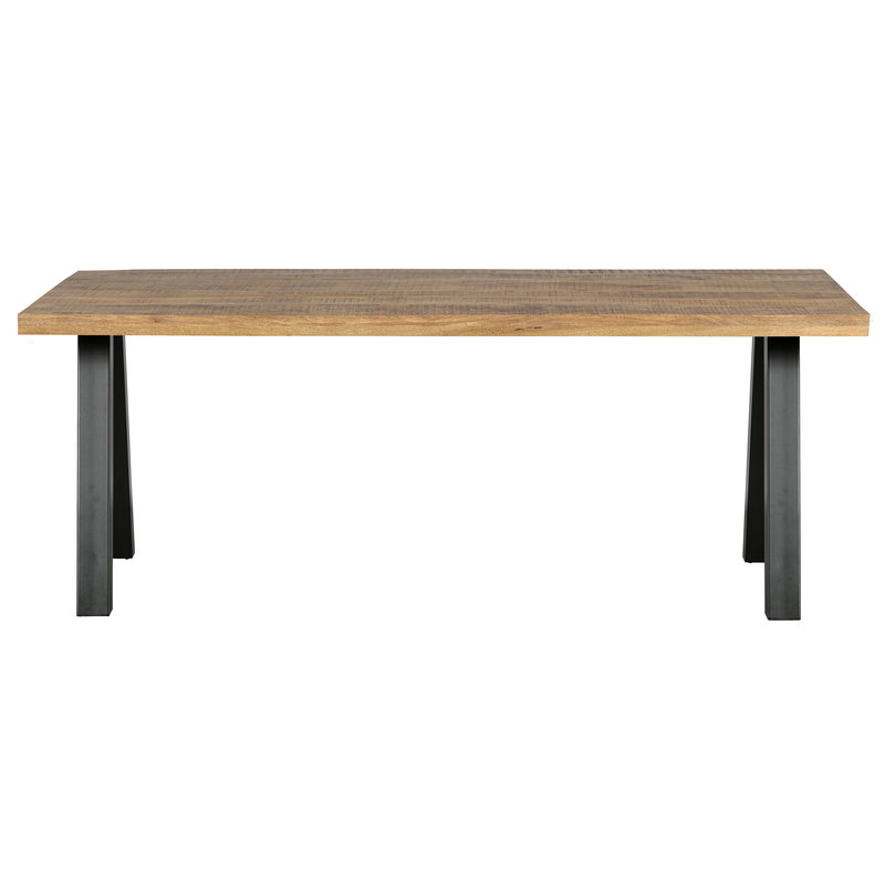 WOOOD-collectie Tablo Table Mango Natural Melange 180x90 & Utrecht Leg