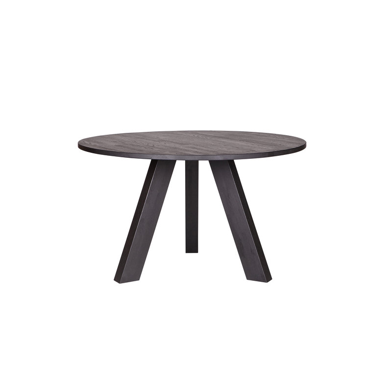 WOOOD-collectie Rhonda Eettafel Ø129cm Blacknight