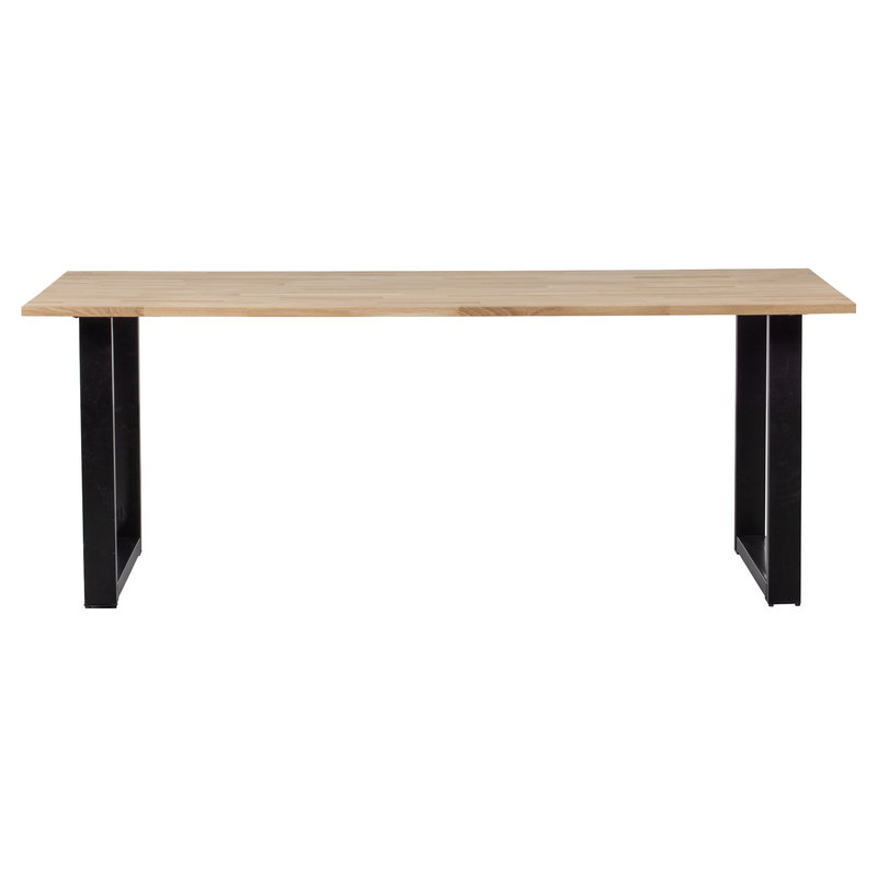 WOOOD-collectie Combi-tablo: Eiken 200x90 & U-poot