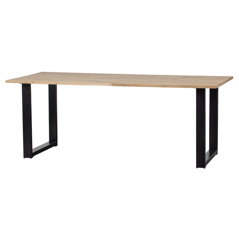 WOOOD-collectie Combi-tablo: Eiken 200x90 & U-poot