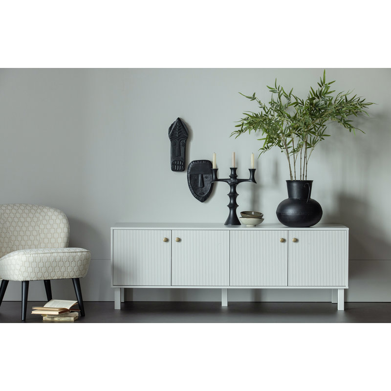 WOOOD-collectie Madu Tv-stand Pine Deep Cloud Grey