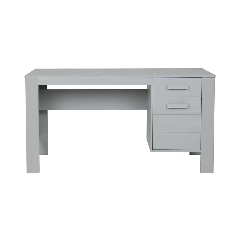 WOOOD-collectie Dennis Desk Pine Concrete Grey Brushed