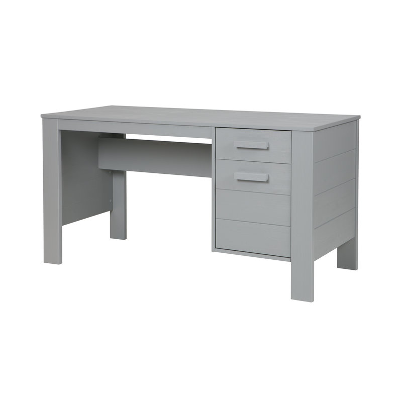 WOOOD-collectie Dennis Desk Pine Concrete Grey Brushed