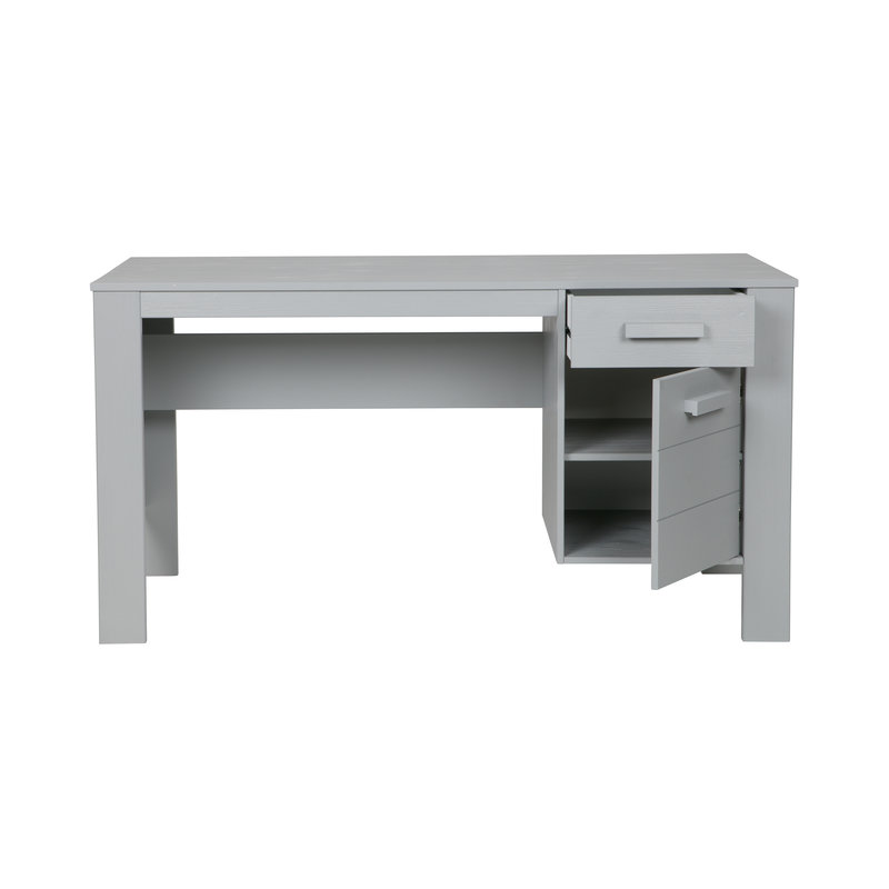 WOOOD-collectie Dennis Desk Pine Concrete Grey Brushed