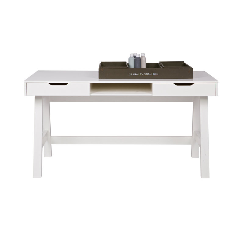 WOOOD-collectie Nikki Desk Pine White