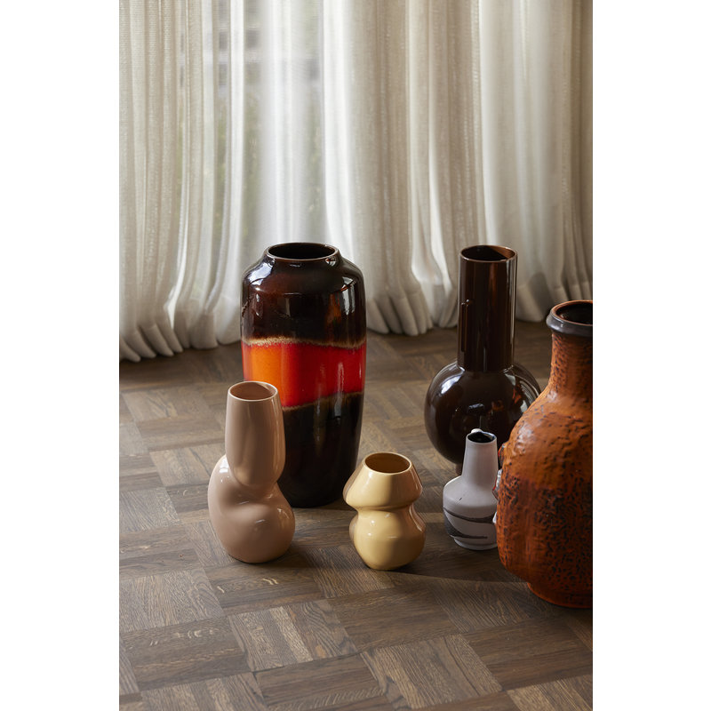 HKLIVING-collectie Keramiek vaas espresso L