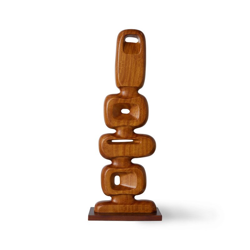 HKliving-collectie Handgesneden houten sculpture