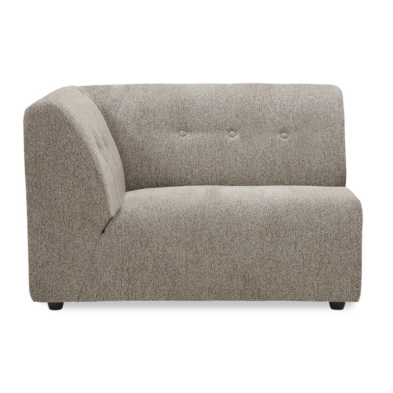 HKLIVING-collectie vint couch: element left 1,5-seat, sneak, beige