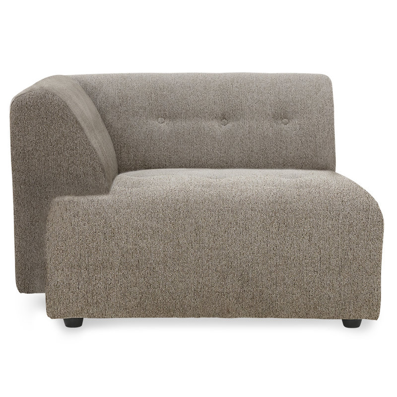 HKliving-collectie vint bank: element linker divan, sneak, beige